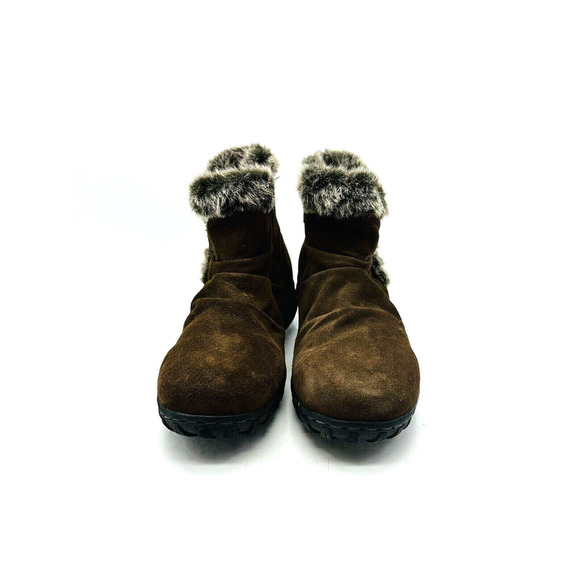 Khombu Lindsey Waterproof Suede Ankle Boots-Brown, US 7M *USED* - Picture 3 of 11